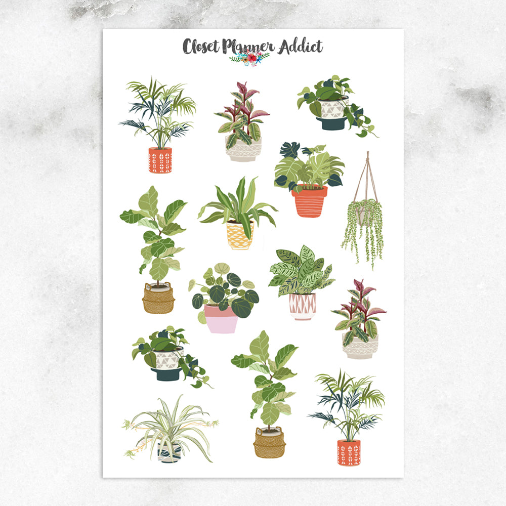 House Plant Planner Stickers (S-516)