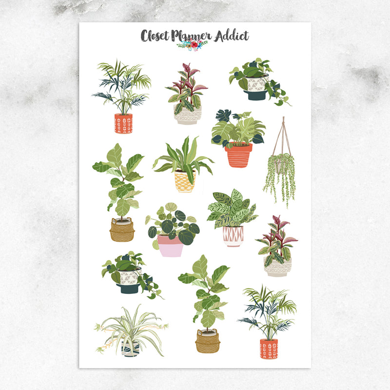 House Plant Planner Stickers (S-516)