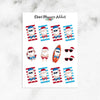 Summer Santa Planner Stickers (S-533)