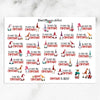 Cute Christmas Countdown Planner Stickers (S-537)