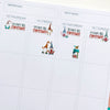 Cute Christmas Countdown Planner Stickers | Christmas Stickers by Closet Planner Addict (S-537)