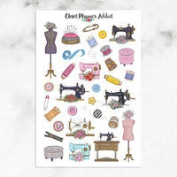 Sewing Machines Planner Stickers | Sewing Tools Stickers (S-548)