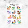Cute Pegasus Unicorns Planner Stickers (S-549)