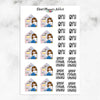 Work From Home Planner Stickers (S-551)