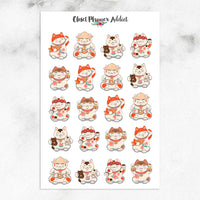 Lucky Cat Planner Stickers (S-552)