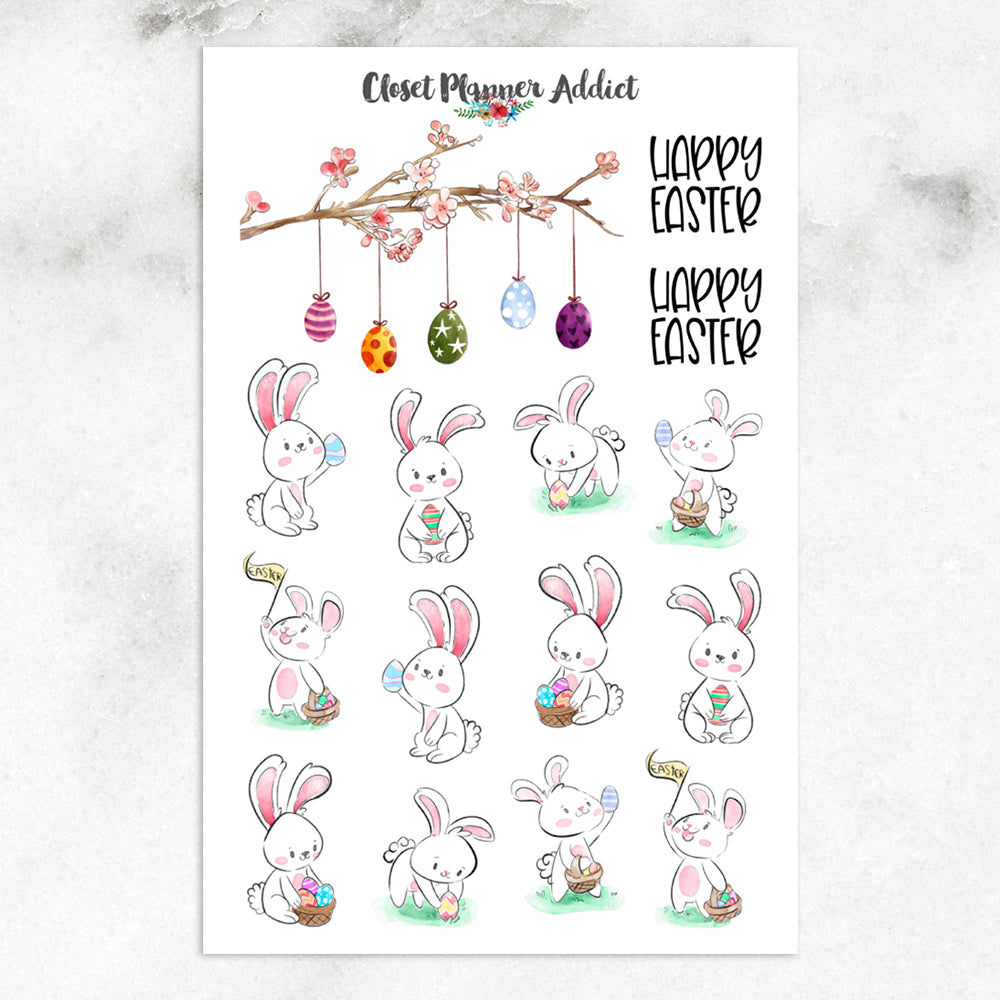 Happy Easter Planner Stickers (S-553)