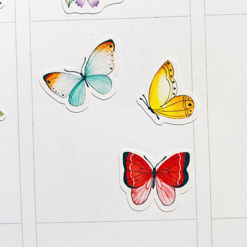 Colourful Butterflies Planner Stickers by Closet Planner Addict (S-576)