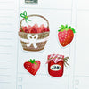 Cute Strawberries Planner Stickers by Closet Planner Addict (S-577)