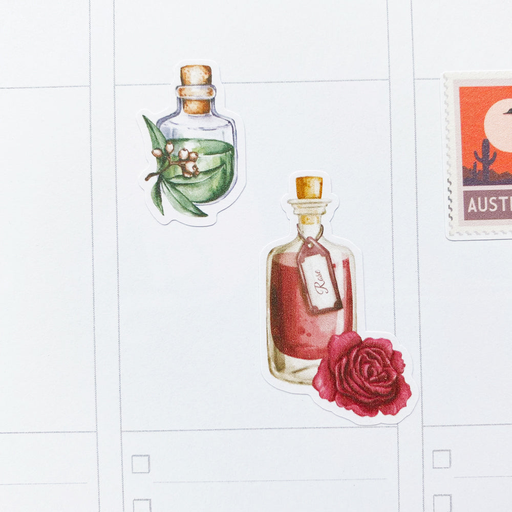 Aromatherapy Essential Oils Planner Stickers by Closet Planner Addict (S-582)
