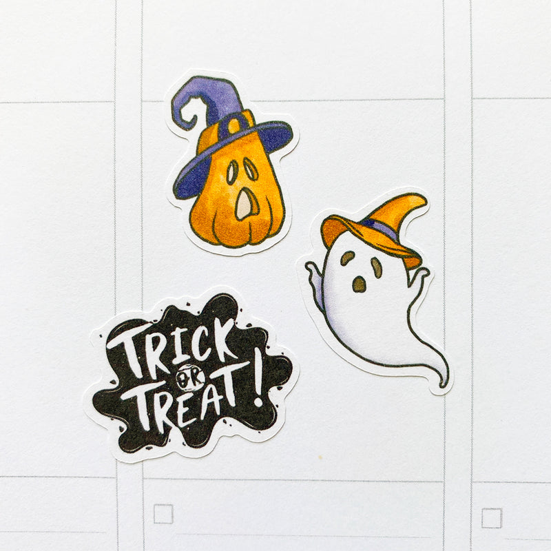 Cute Halloween Planner Stickers by Closet Planner Addict (S-593)