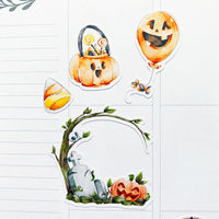 Watercolour Halloween Planner Stickers by Closet Planner Addict (S-595)