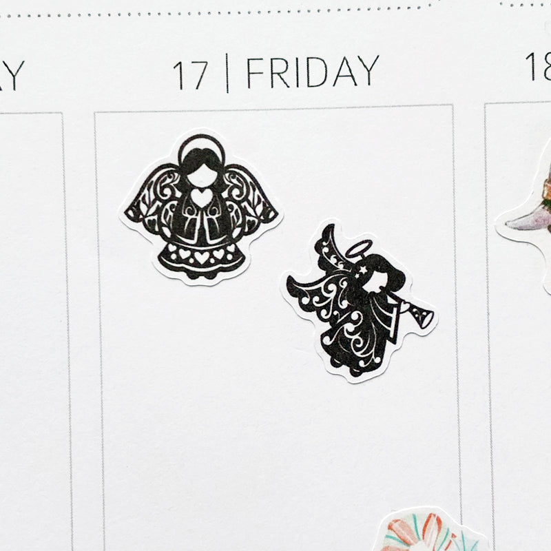 Angels Planner Stickers | Christmas Stickers by Closet Planner Addict (S-597)