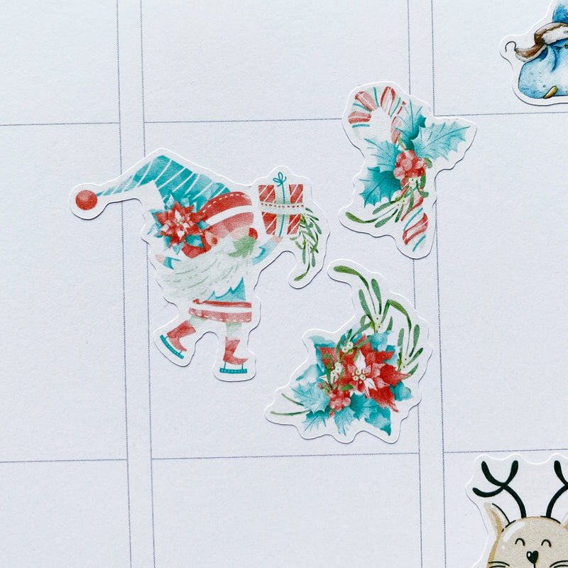 Fun Christmas Gnomes Planner Stickers | Christmas Stickers by Closet Planner Addict (S-599)