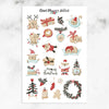Merry Meowmas Christmas Cats Planner Stickers (S-600)