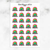 Apple Watch Closed All Rings Planner Stickers (S-604)