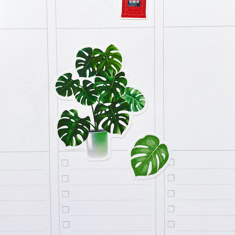 Monstera Planner Stickers by Closet Planner Addict | Plant Lovers (S-612)