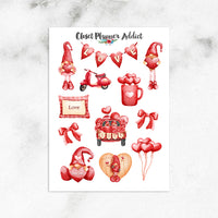 Cute Valentine Gnomes | Valentine's Day (S-613)