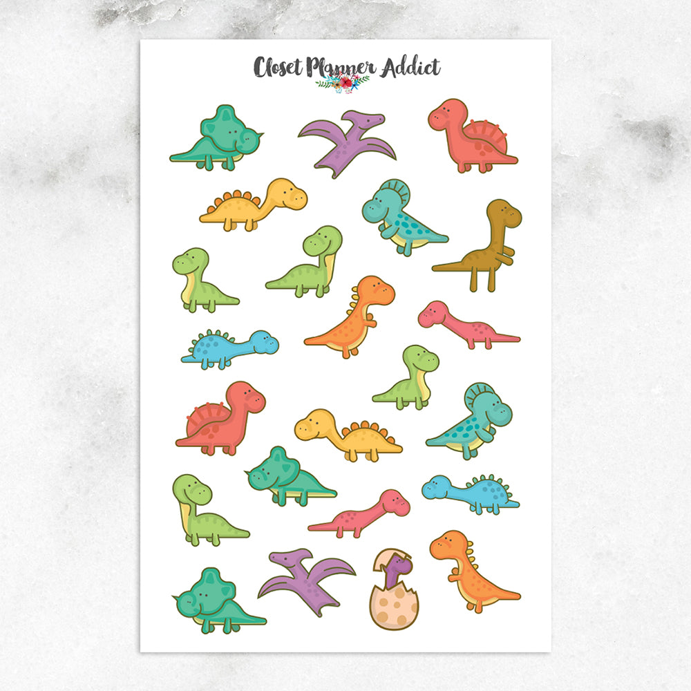 Cute Dinosaurs Planner Stickers (S-615)