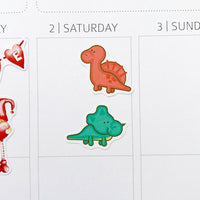 Cute Dinosaurs Planner Stickers by Closet Planner Addict (S-615)