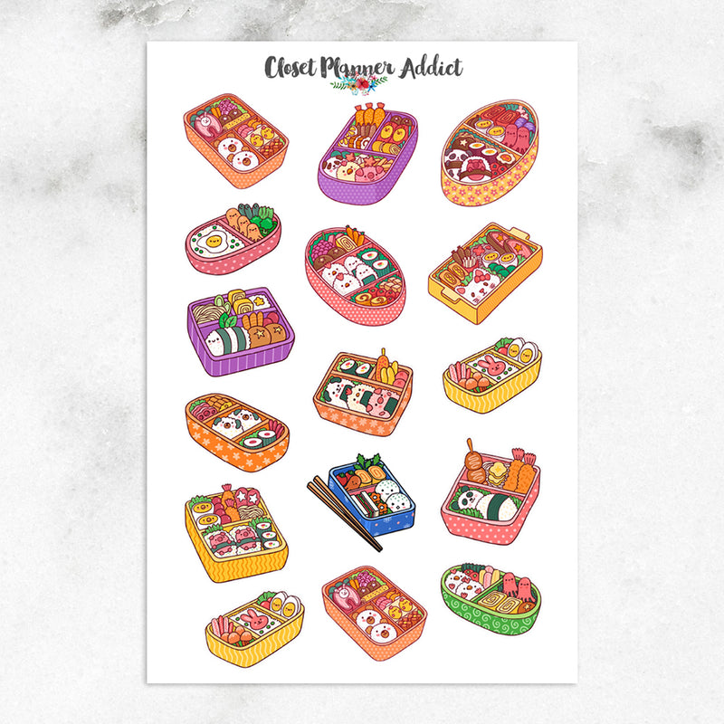 Kawaii Bento Planner Stickers (S-622)