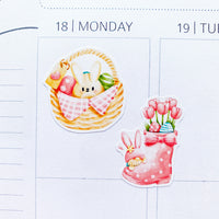 Happy Easter Gnomes Planner Stickers by Closet Planner Addict (S-629)