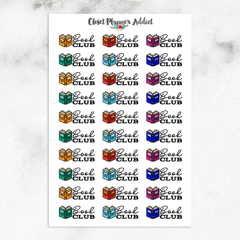 Book Club Planner Stickers | Reading Stickers (S-631)