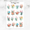 Wild Flowers Planner Stickers (S-636)