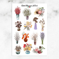 Dried Flowers Planner Stickers (S-639)