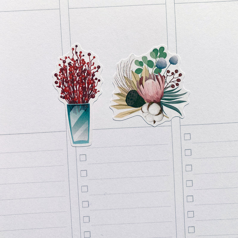 Dried Flowers Planner Stickers by Closet Planner Addict