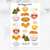 Mid Autumn Festival Planner Stickers | Mooncake Festival Stickers (S-643)