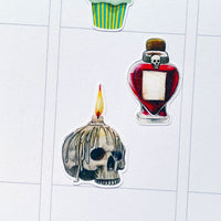 Gothic Halloween Planner Stickers by Closet Planner Addict (S-650)