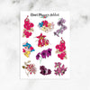 Colourful Floral Planner Stickers (S-658)