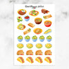 Mexican Food Planner Stickers (S-667)