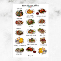 Thai Food Planner Stickers (S-672)