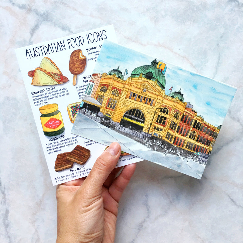 Flinders Street Station Melbourne Postcard (PC-001)