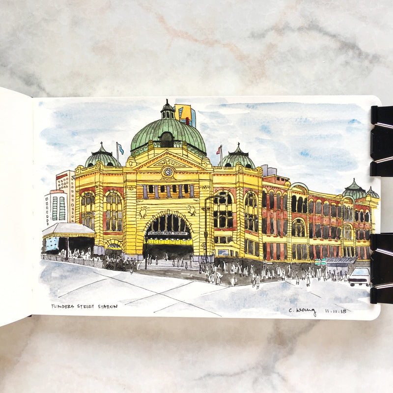 Flinders Street Station Melbourne Postcard (PC-001)