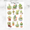 Watercolour Succulents Planner Stickers (MGB-APR20)