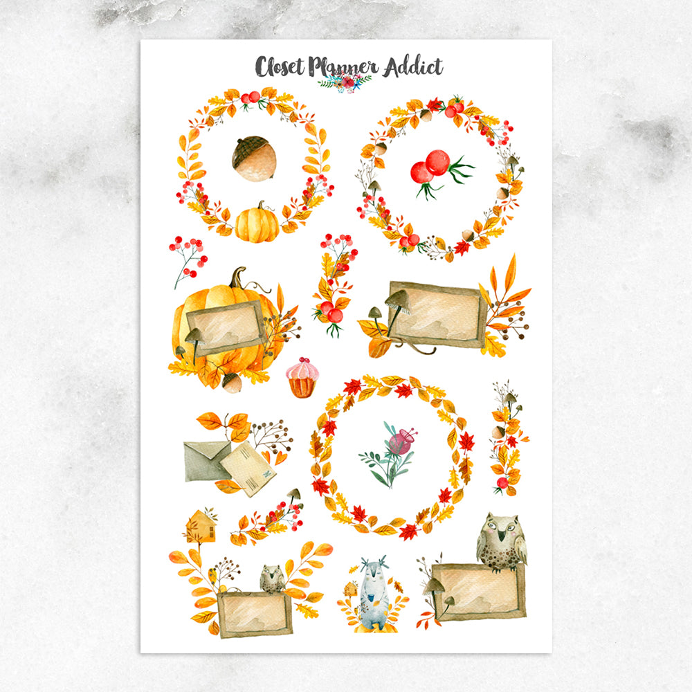 Hello Autumn Planner Stickers (MGB-APR21)