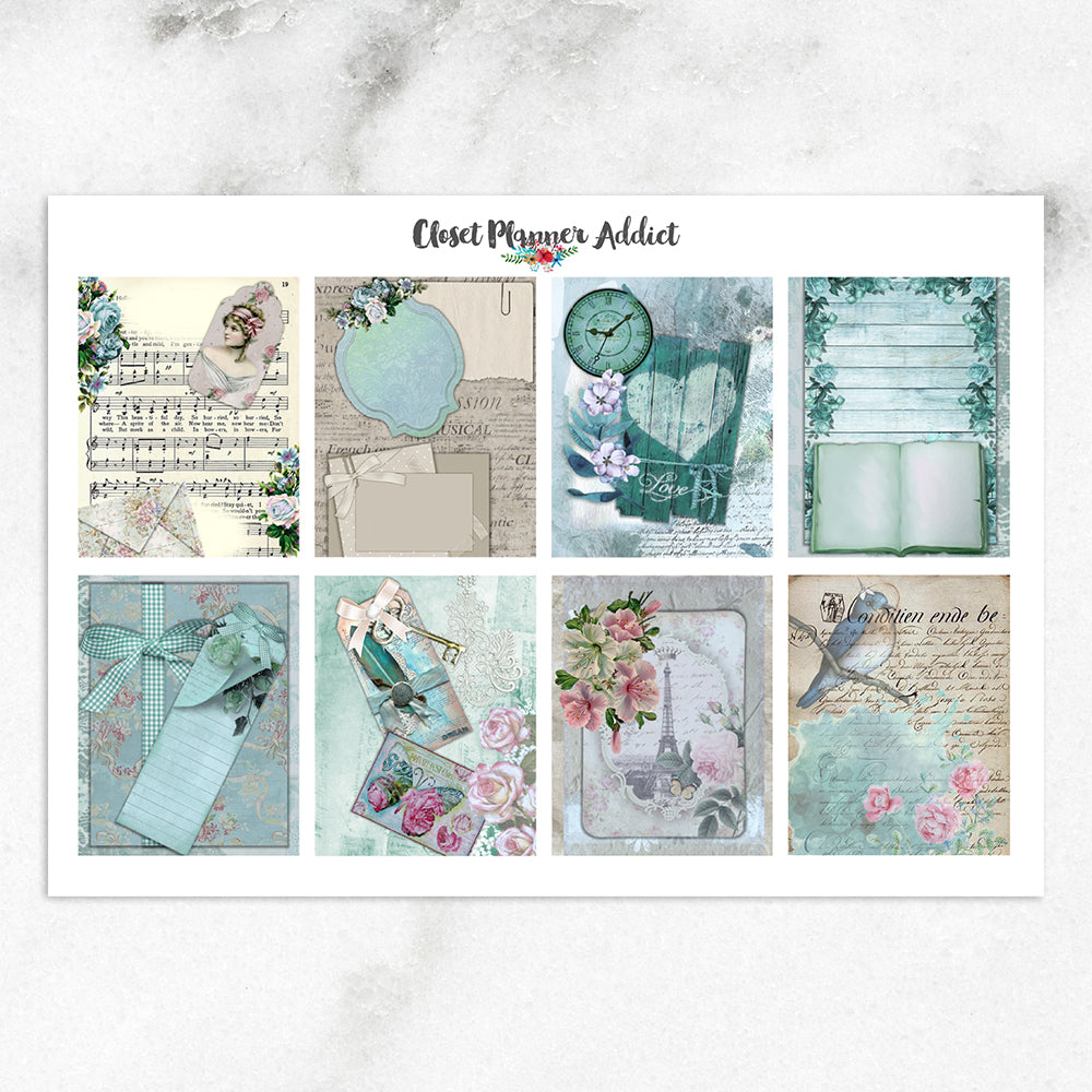 Vintage Planner Stickers (MGB-AUG19)
