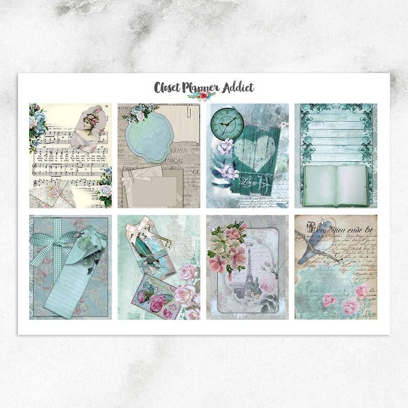 Vintage Planner Stickers (MGB-AUG19)