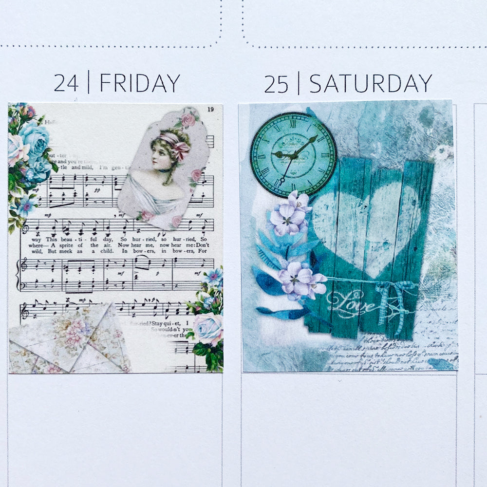 Vintage Planner Stickers (MGB-AUG19)