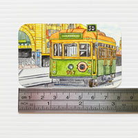 No 35 City Circle Tram Melbourne Vinyl Travel Card Sticker by Closet Planner Addict