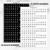 Tiny Dates Numbers Planner Stickers | Days Of The Month (DATE-001)