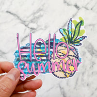 Hello Summer Die Cut Stickers (DC-006)