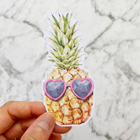 Tropical Pineapple Die Cut Sticker (DC-007)