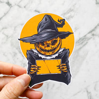 Halloween Pumpkin Die Cut Stickers (DC-017)