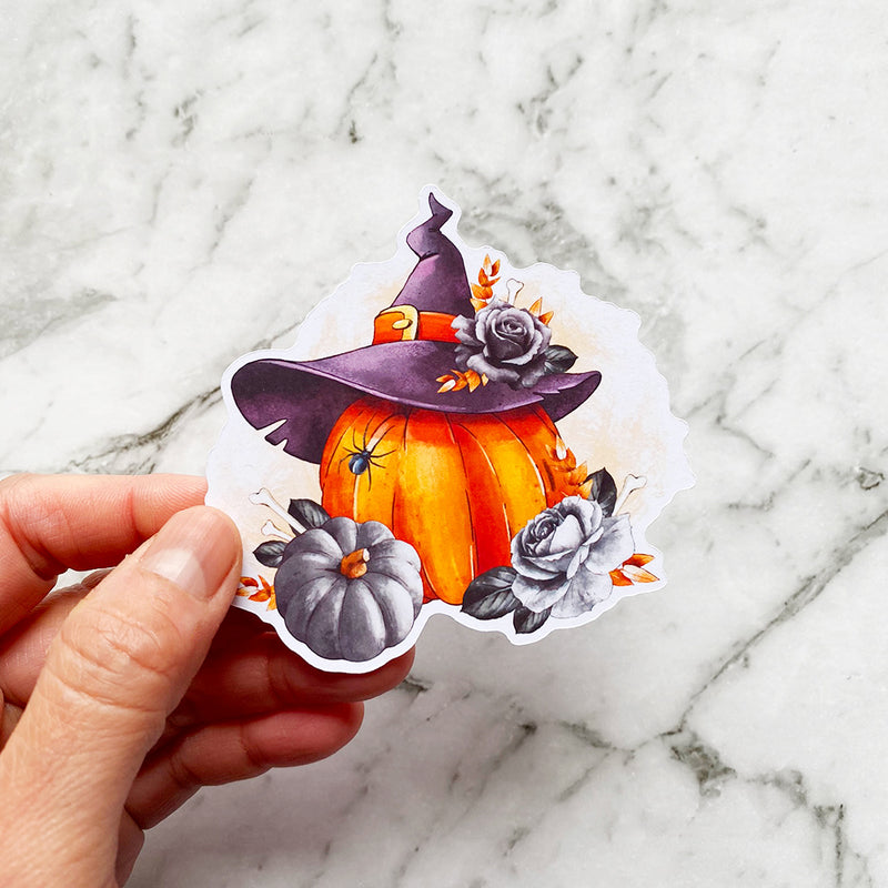 Halloween Pumpkin Die Cut Sticker by Closet Planner Addict (DC-028)