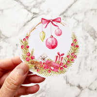 Christmas Wreaths Die Cut Stickers by Closet Planner Addict (DC-029)