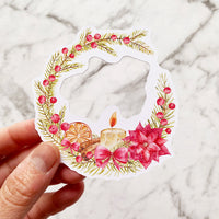 Christmas Wreaths Die Cut Stickers by Closet Planner Addict (DC-029)