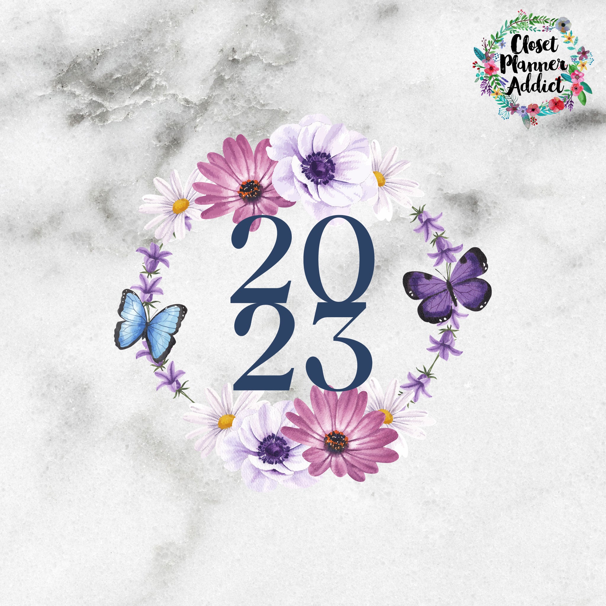 2023 Die Cut Stickers by Closet Planner Addict (DC-030)